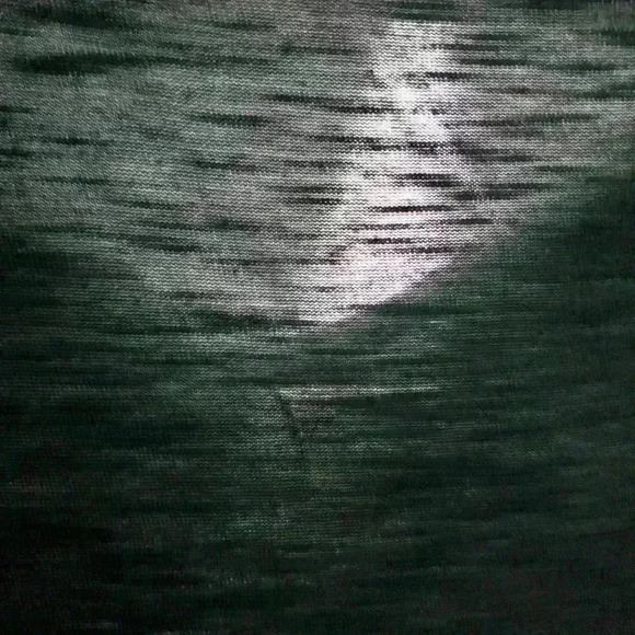 style and Co. moss/ army green top lightweight layered top long sleeve size L - Picture 5 of 5